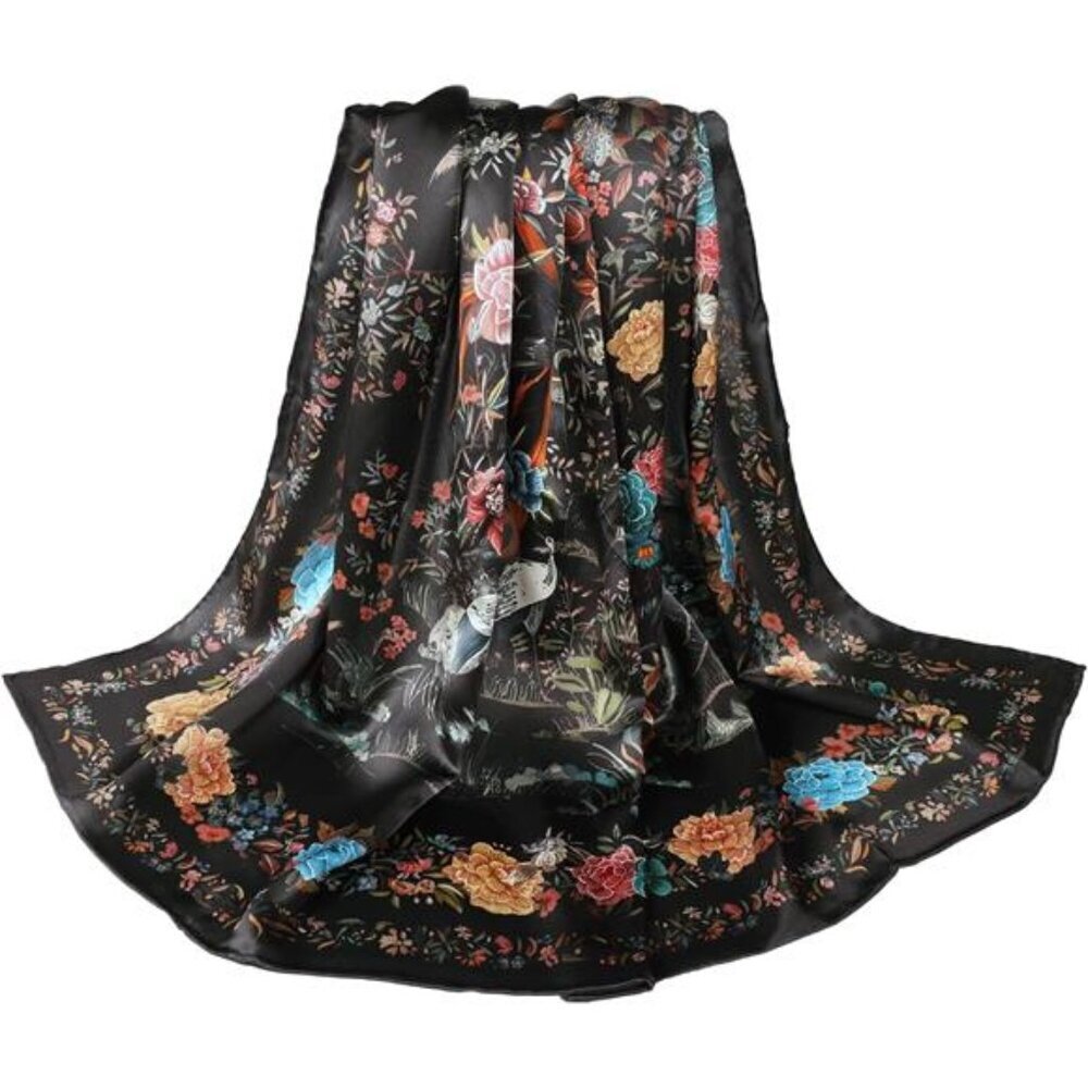 Large Square Lightweight Headscarf Neck Scarf Hair Wraps Shawls